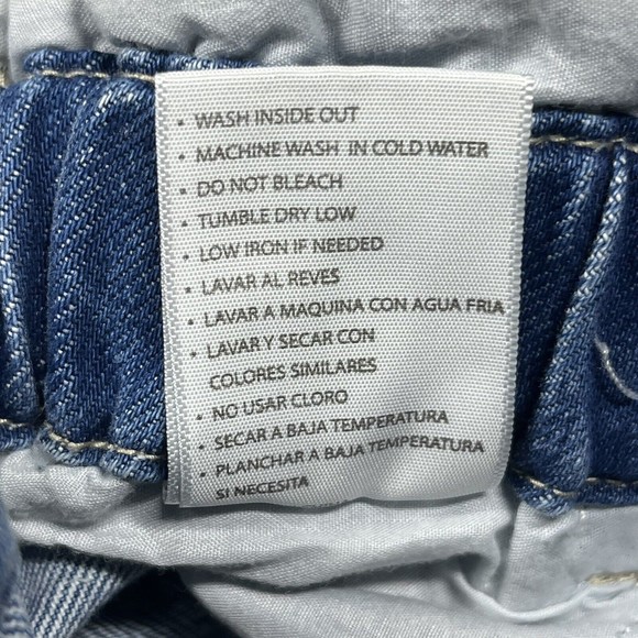 KanCan Jeans Women’s XS Blue High Rise Cuffed Paper Bag Mom Relaxed Fit - Picture 15 of 15